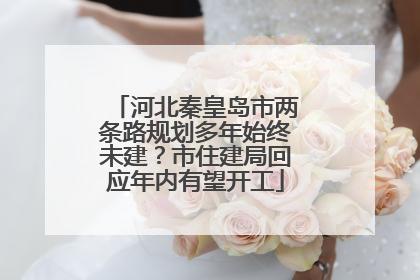 河北秦皇岛市两条路规划多年始终未建？市住建局回应年内有望开工
